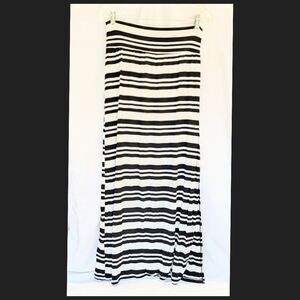 Ab Studio Striped Maxi Skirt Size L
